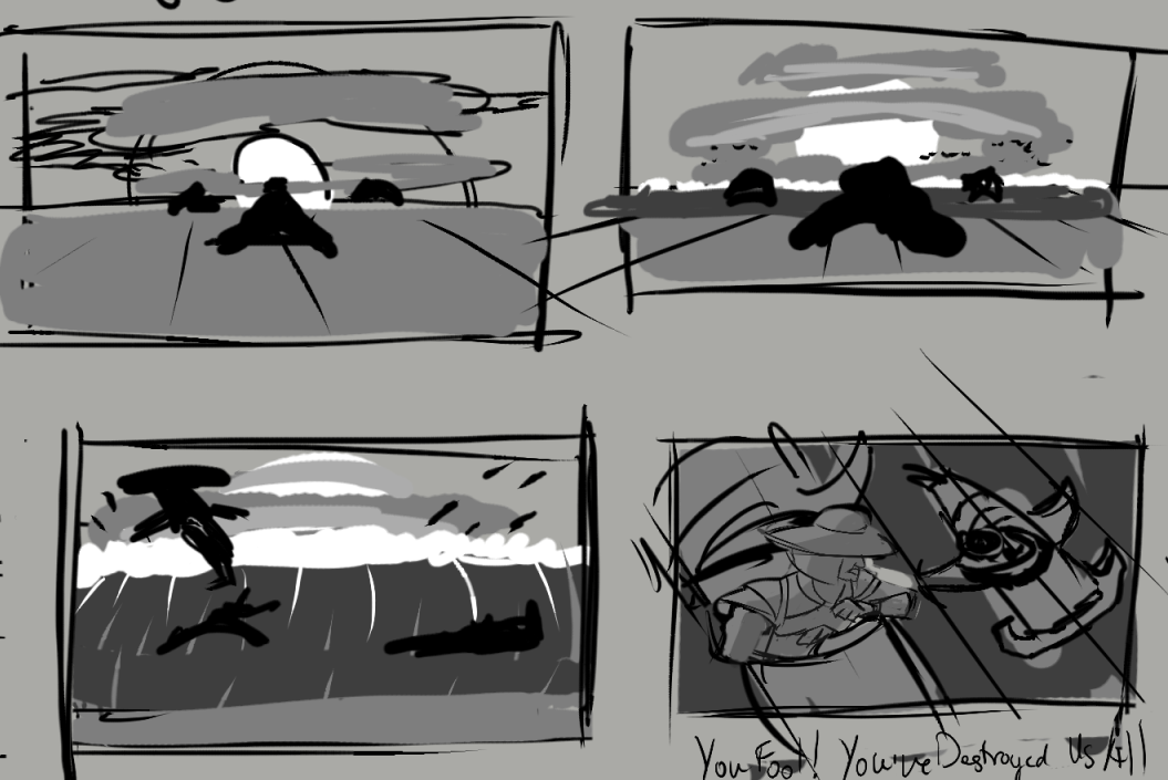 Storyboard Study of Disney’s Atlantis Opening Sequence